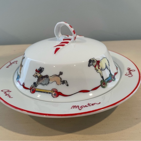 Muffin Dish & Lid La Ronde des Jouets by Bernardaud Limoges France - Picture 1 of 6